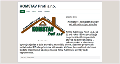 Desktop Screenshot of komstav.cz